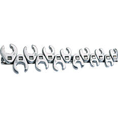 ToolPRO Spanner Set - 3/8" Drive, Crows Foot, Flare Nut, 13 Piece, Metric, , scanz_hi-res