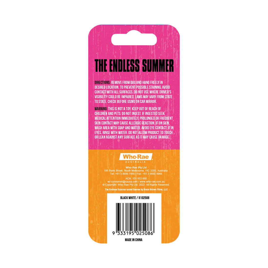 Endless Summer Air Freshener Coconut, , scanz_hi-res