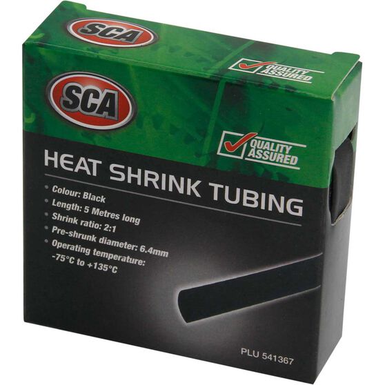 SCA Heat Shrink Tubing - Black,  3.2mm x 5m, , scanz_hi-res