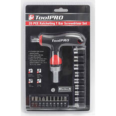 ToolPRO Screwdriver - Ratchet, T bar, 20 Piece, , scanz_hi-res