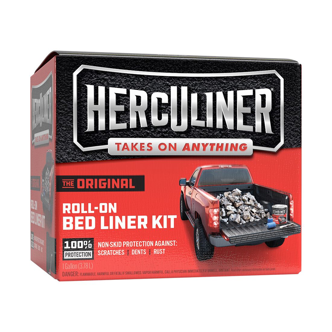 Herculiner Bed Liner Protective Coating Kit with Rollers 3.78 Litres, , scanz_hi-res