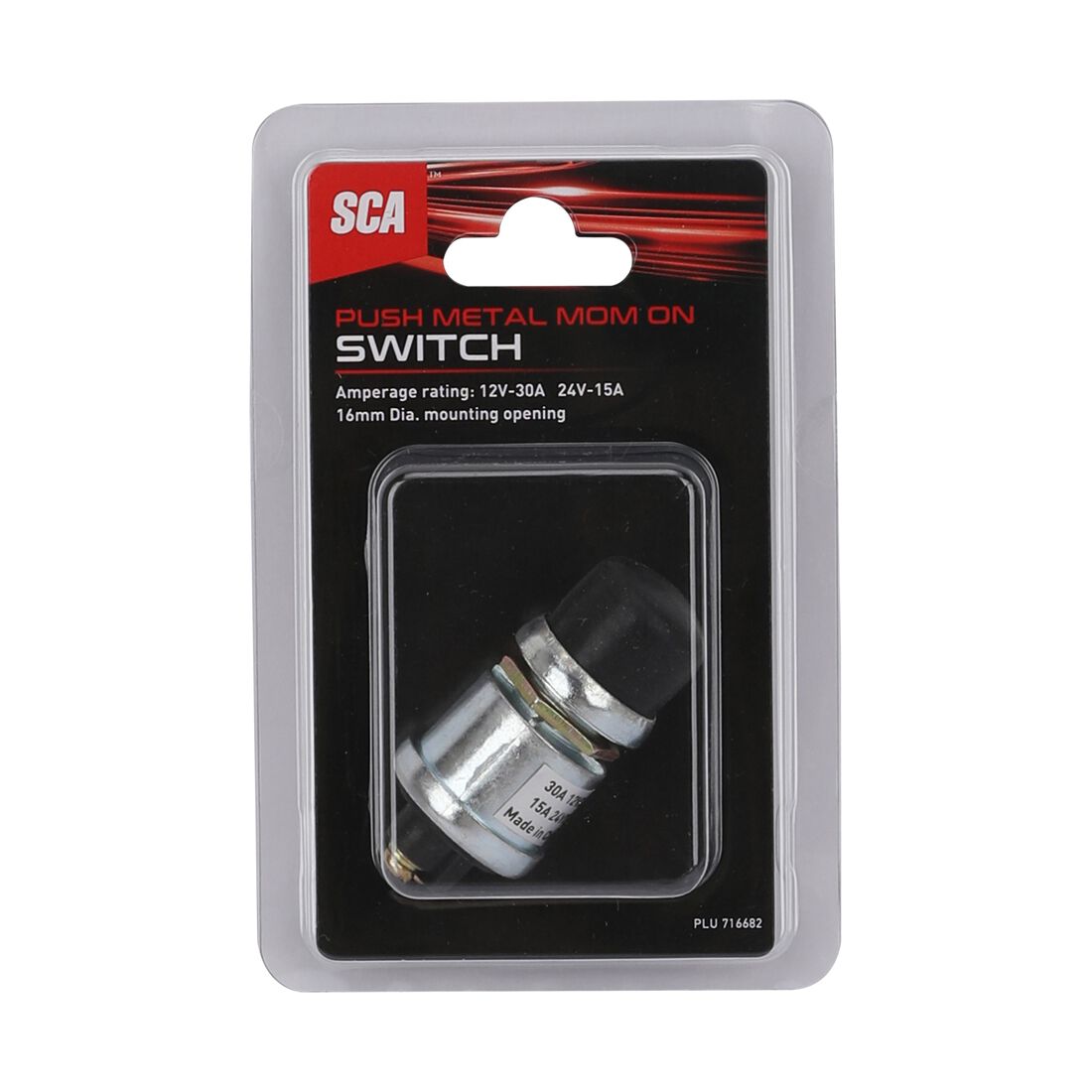 SCA Heavy Duty Switch - 12/24V, Momentary On, Waterproof, , scanz_hi-res