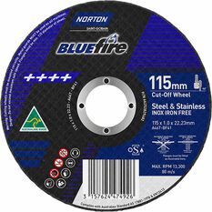 Norton Metal Cut off Disc 115mm x 1.0mm x 22mm, , scanz_hi-res