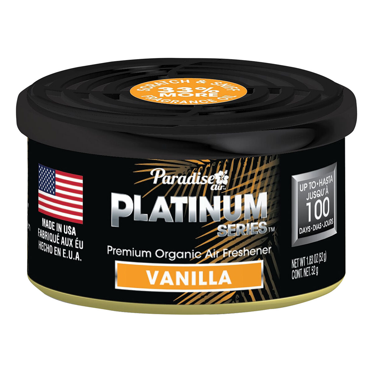 Paradise Air Platinum Air Freshener Can Vanilla 52g, , scanz_hi-res