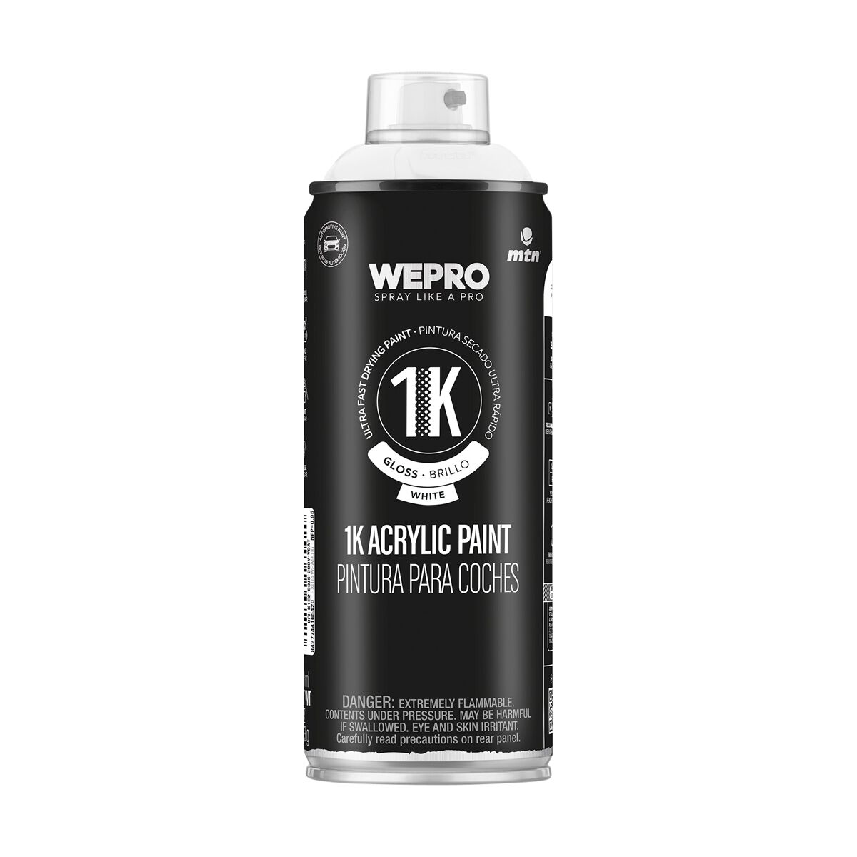 MTN 1K Acrylic Enamel White Gloss 400ml, , scanz_hi-res