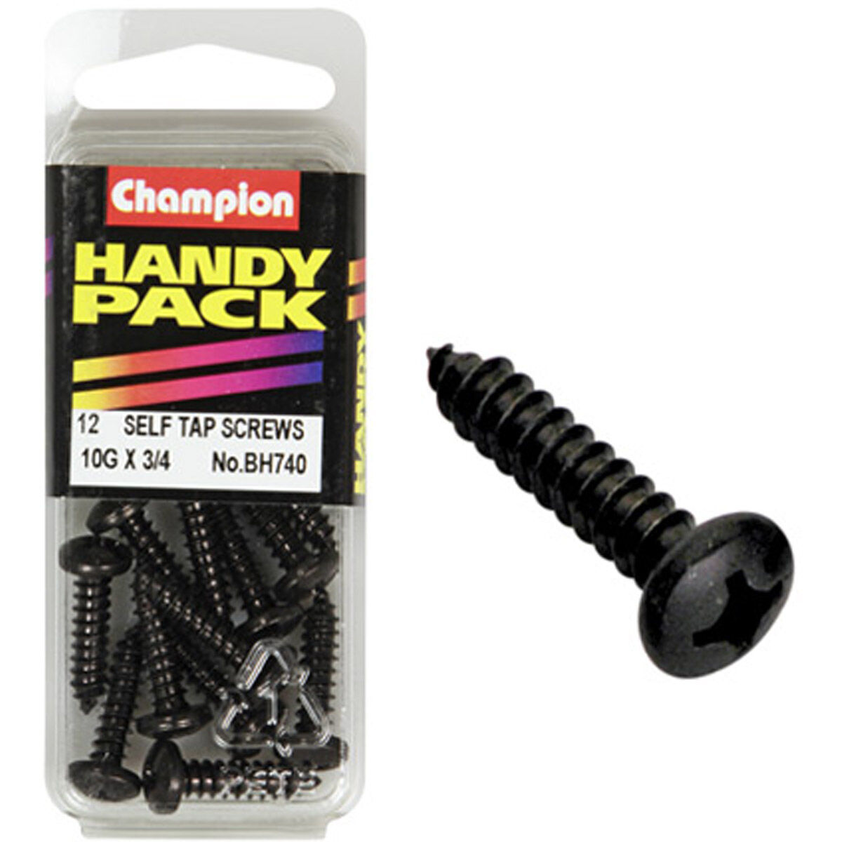 Champion Handy Pack Self-Tapping Screws BH740, 10G x 3/4", , scanz_hi-res