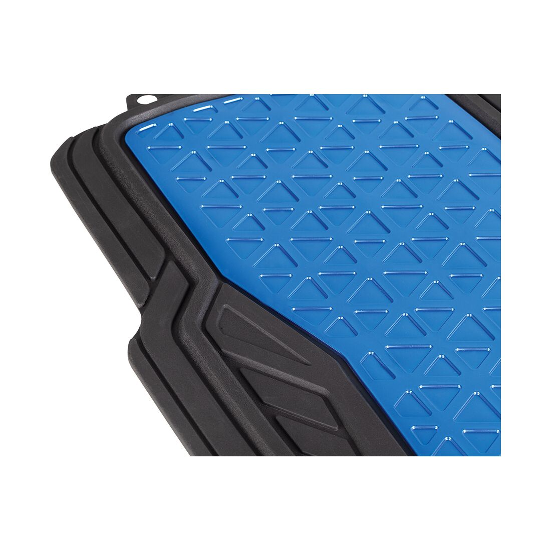 SCA Floor Mats PVC Rubber Pattern Blue Set of 4, , scanz_hi-res