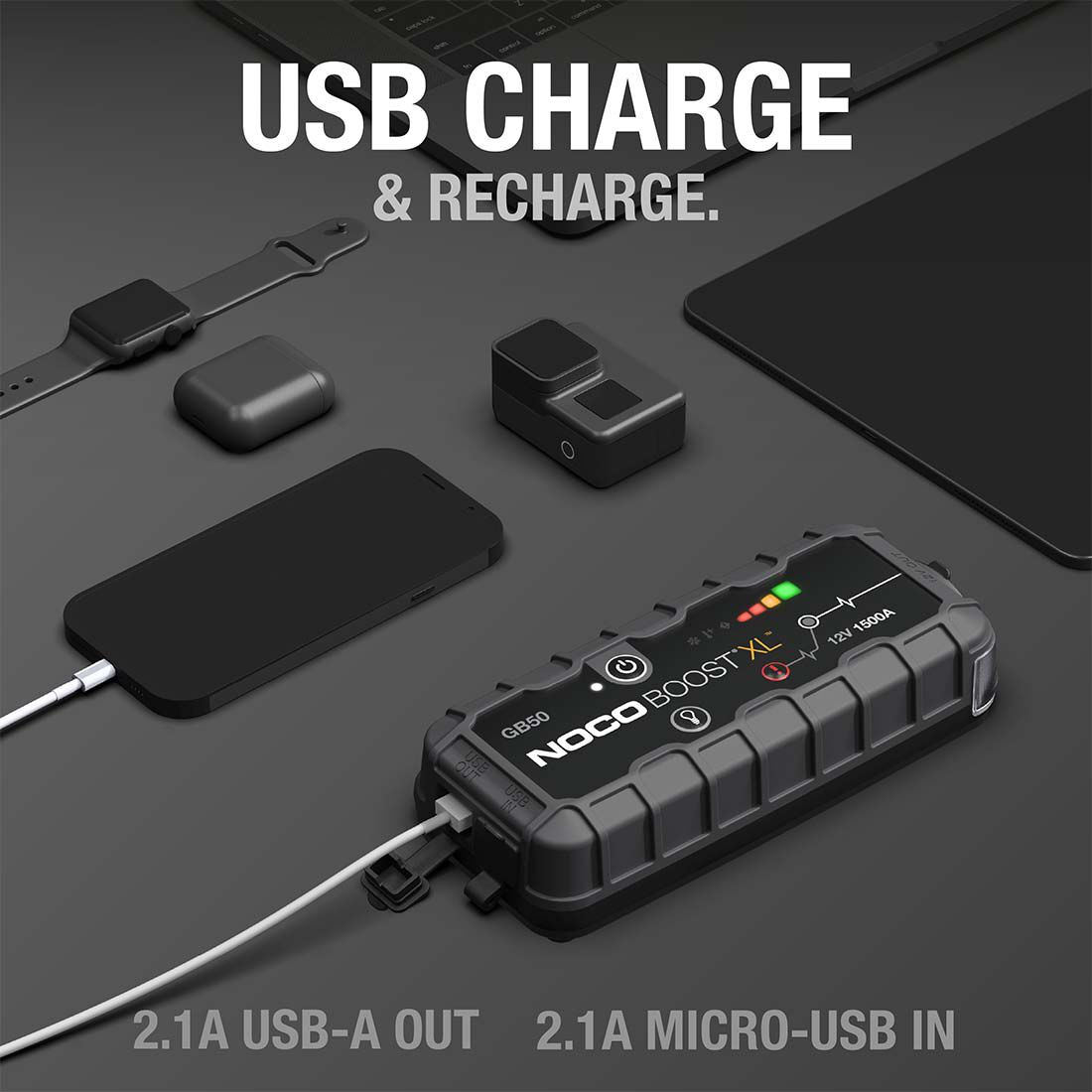 NOCO Boost XL Lithium Jump Starter 12V 1500 Amp, , scanz_hi-res