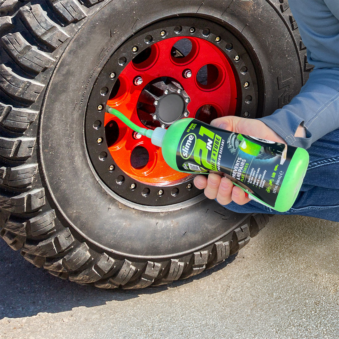 Slime 2-In-1 Tyre and Tube sealant 946ml, , scanz_hi-res