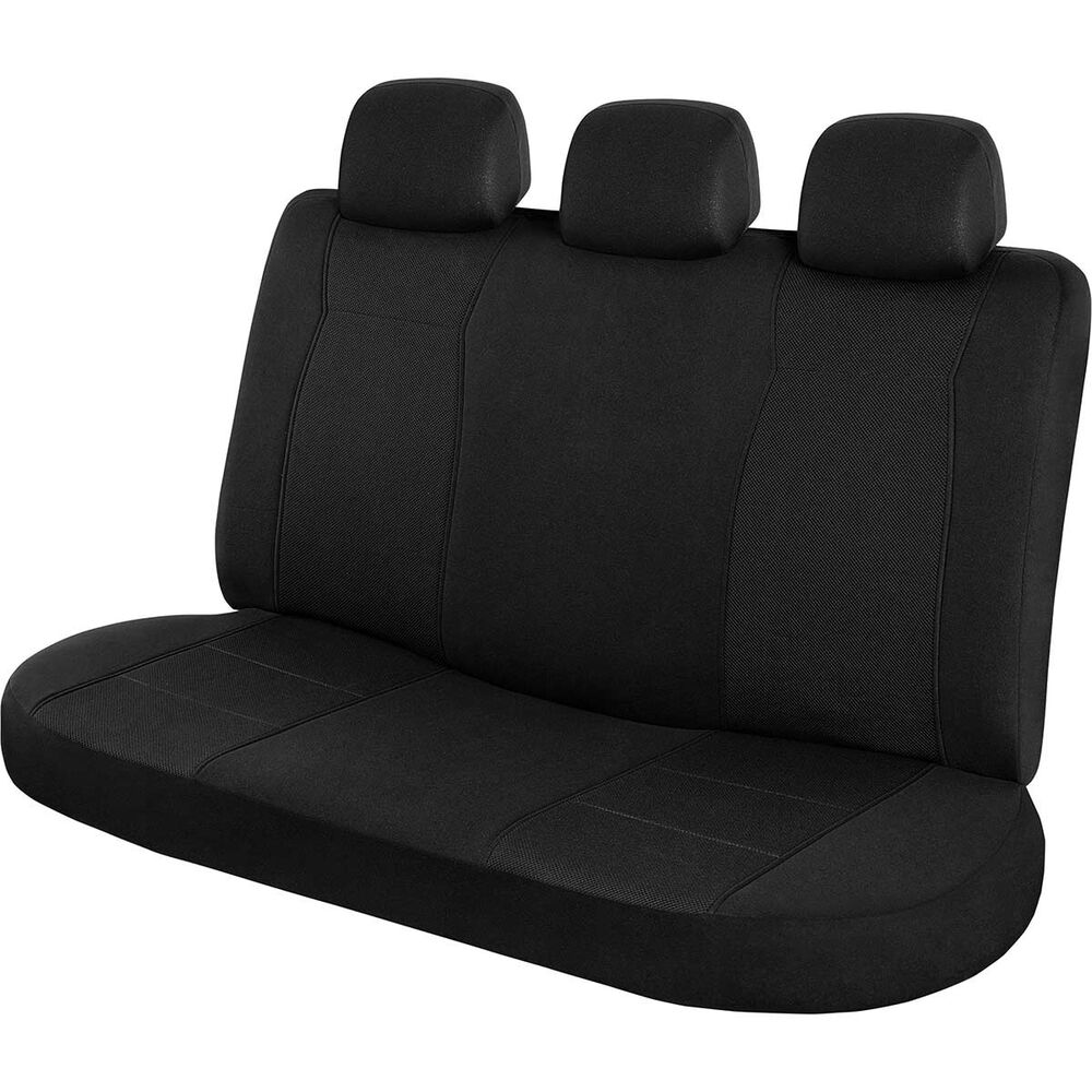 SCA Jacquard Seat Covers Black Adjustable Headrests Rear Seat