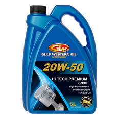 Gulf Western Hi Tech Premium Engine Oil - 20W-50, 5 Litre, , scanz_hi-res
