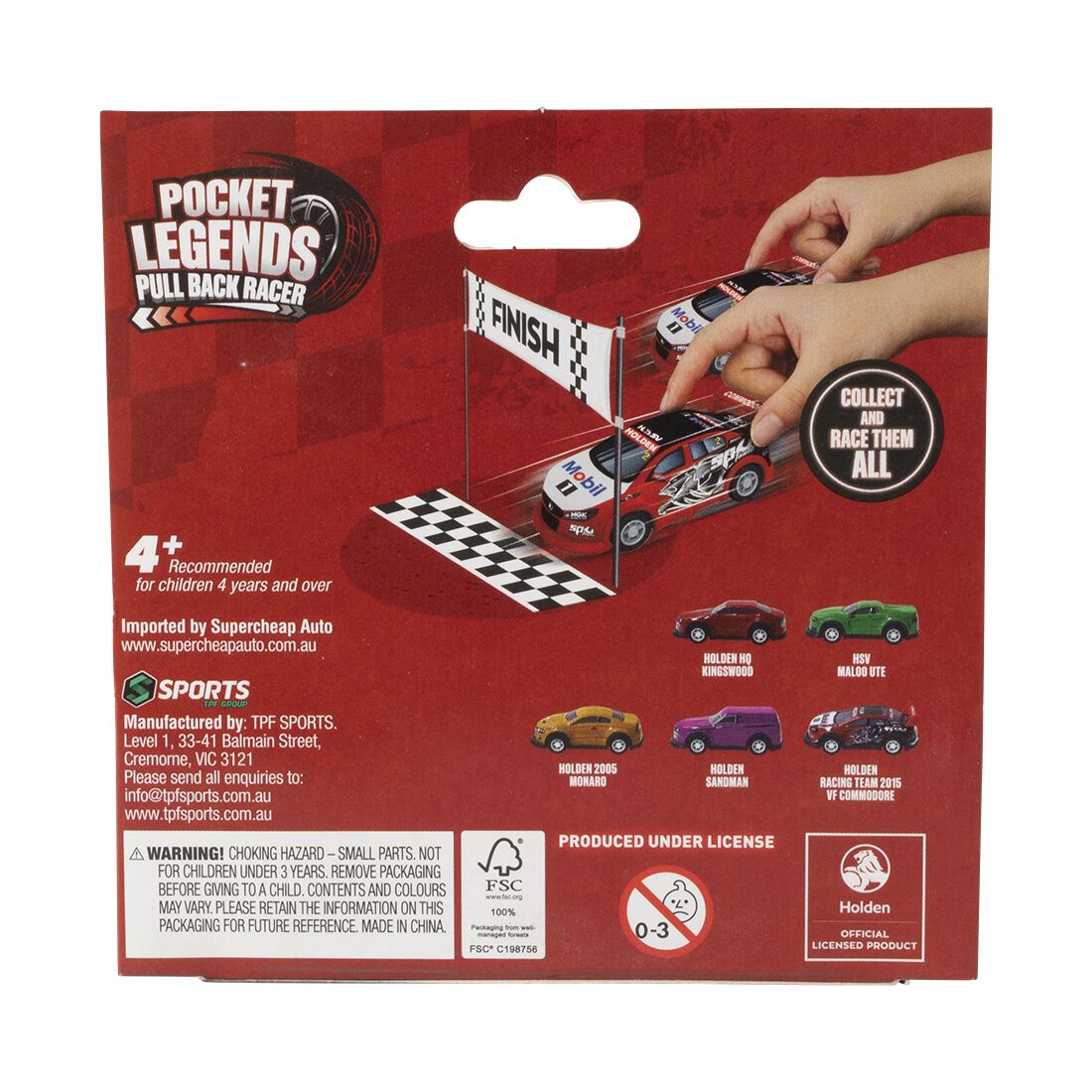 Pocket Legends Pull Back Racer - 2005 Monaro, , scanz_hi-res