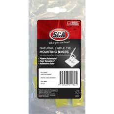SCA Cable Tie Mounts - Small, White, 25 Pack, , scanz_hi-res