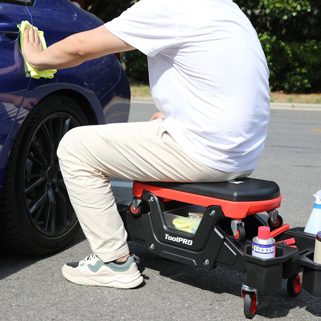 ToolPRO Utility Seat with Detachable Sitting Creeper, , scanz_hi-res