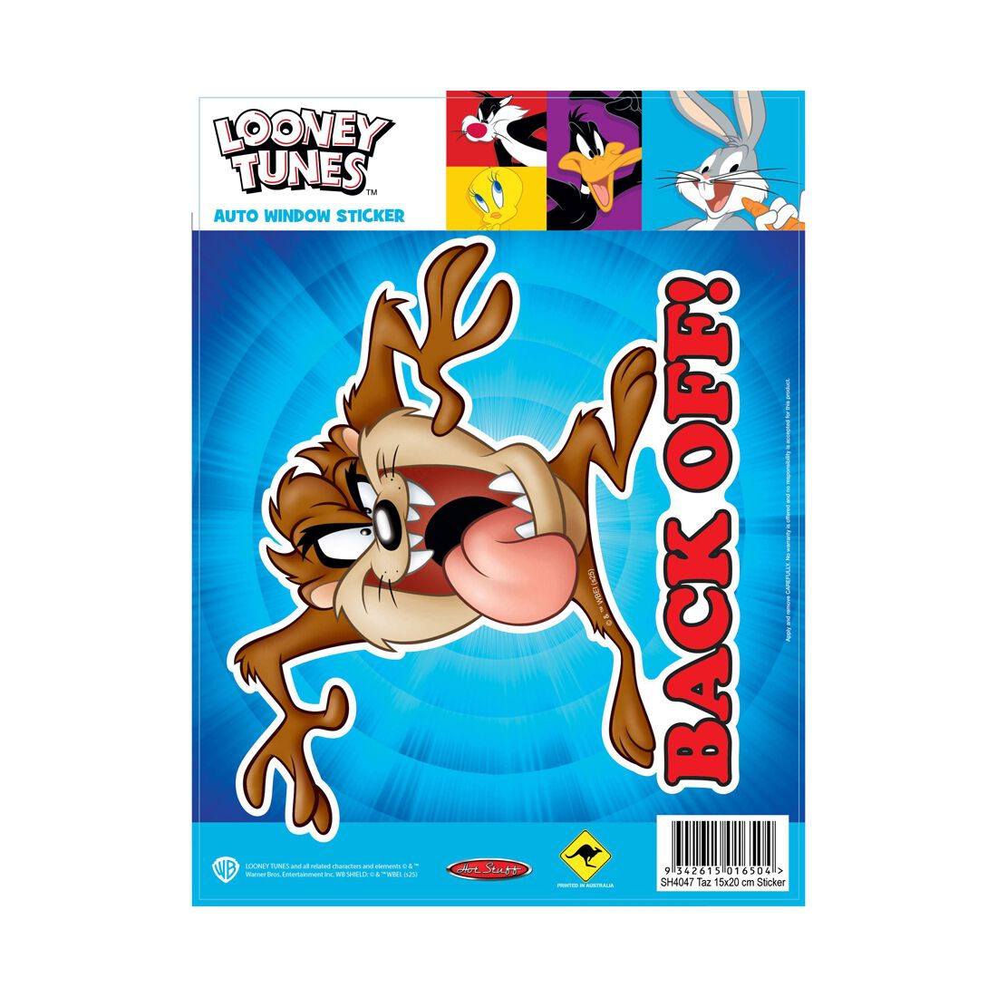 Sticker Taz Back Off, , scanz_hi-res