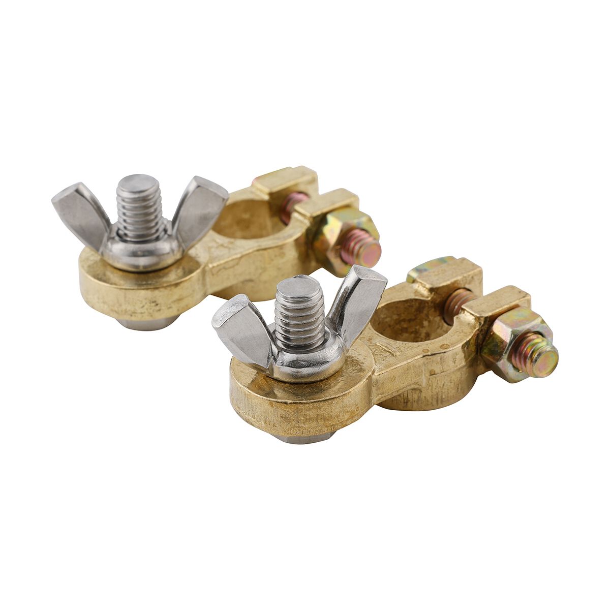 Century Battery Terminal Solid Brass Wingnut Type 2 Pack, , scanz_hi-res