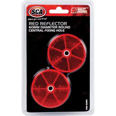 SCA Reflector - Red, 60mm, Round, 2 Pack, , scanz_hi-res