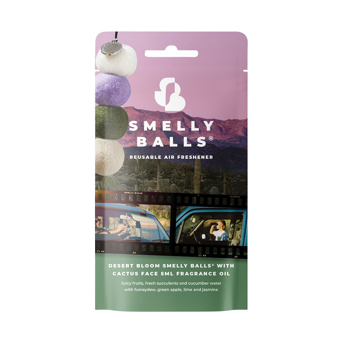 Smelly Balls Air Freshener Set Desert - Cactus Face 5ml, , scanz_hi-res