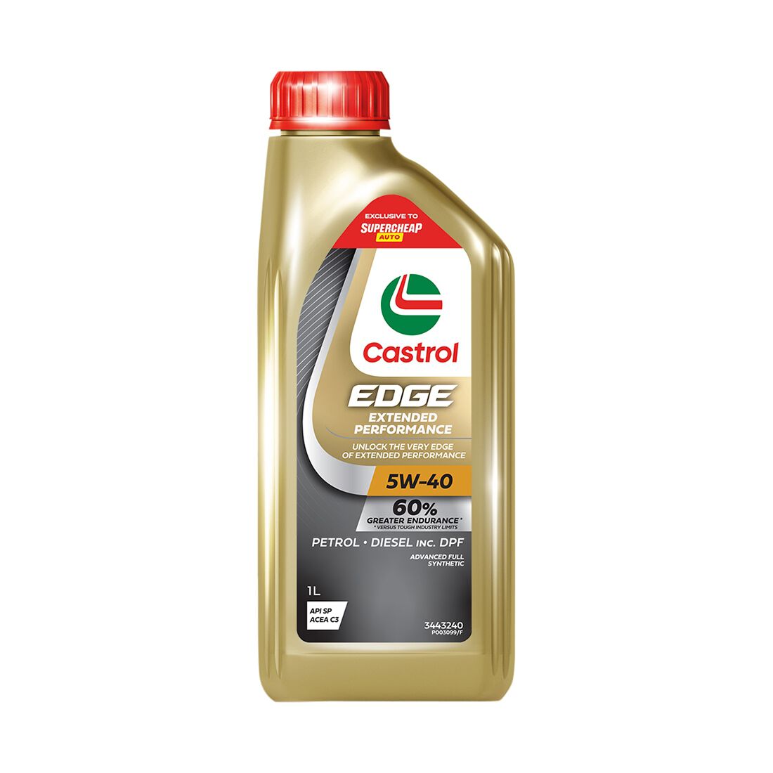 Castrol EDGE Extended Performance Engine Oil - 5W-40, 1 Litre, , scanz_hi-res
