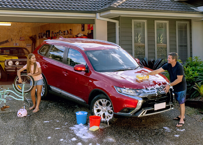 Family Washing
Car