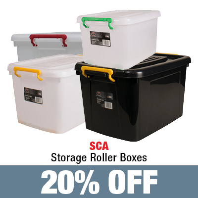 20% off SCA Storage Roller Boxes