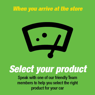 Select the correct wipers for your vehicle