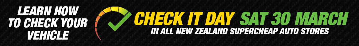 Visit your local Supercheap Auto Store this Check It day Check It