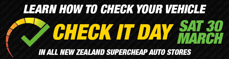 Visit your local Supercheap Auto Store this Check It day Check It