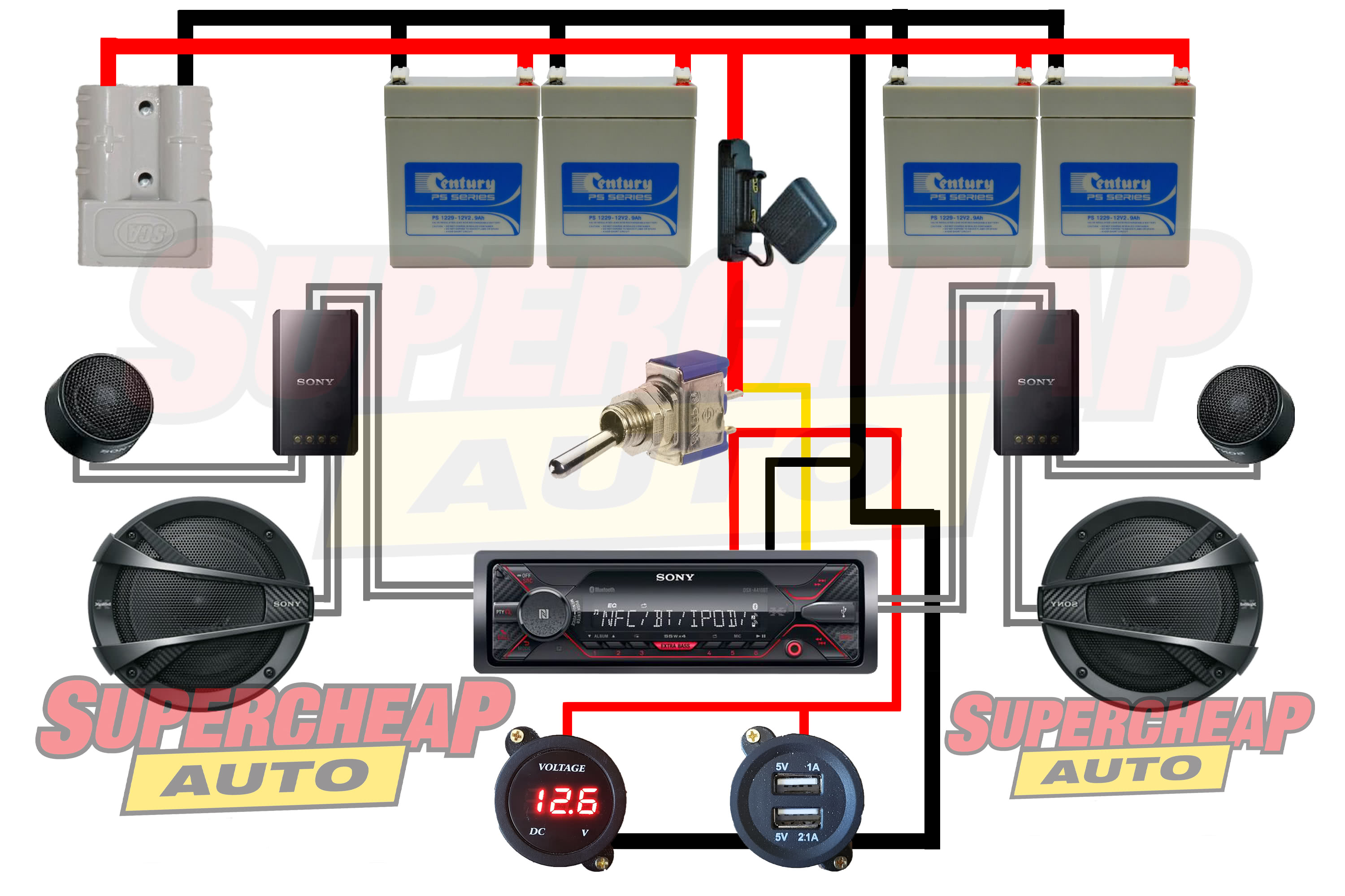 Build a SERIOUSLY powerful Toolbox Boombox!